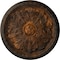 Ekena Millwork Washington Ceiling Medallion (Fits Canopies up to 2 7/8"), Hand-Painted Rust, 17 1/8"OD x 1 1/2"P CM17WARUS - alternate 1